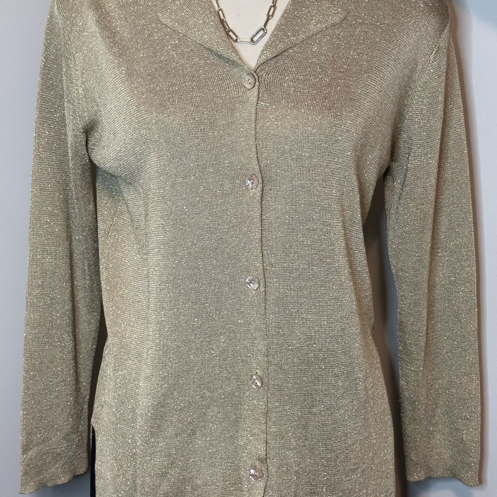 Women's Gold Button-Up SPANNER Top